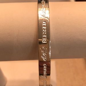 Stella & Dot inspirational Blessed bangle